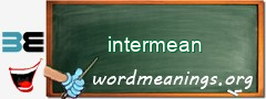 WordMeaning blackboard for intermean